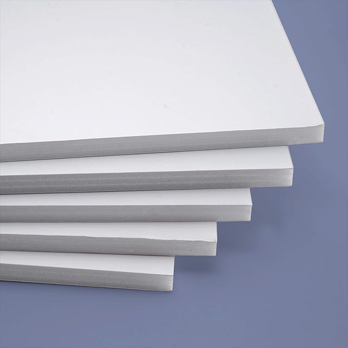 Plaques de carton-plume blanc