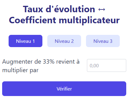 Hausse et baisse en pourcentage