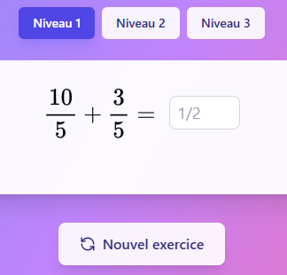 Addition de fraction