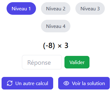 Règles des signes